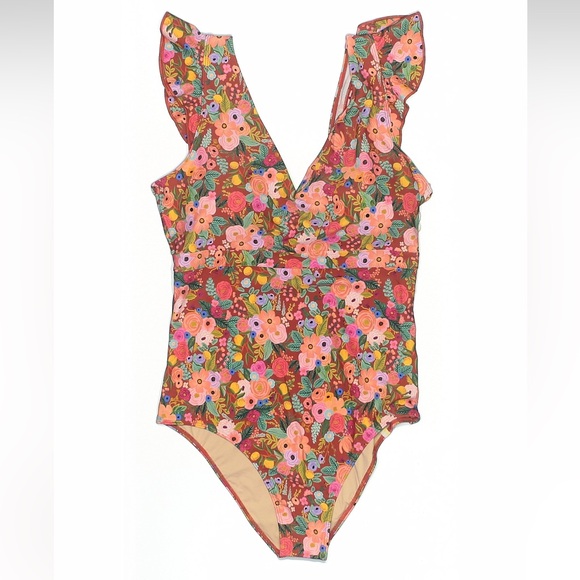 summersalt Other - summersalt x Rifle Paper Co Garden Party print Ruffle One-Piece Swimsuit